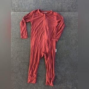 🟣2/$40🟣 DuckDuckGoose Maroon bamboo romper